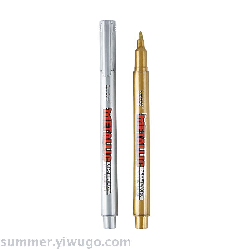 Metal-colored craft pen gold silver paint pen paint pen signature pen invitation card wedding card signature pen