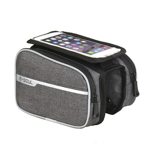 Saddle Bag Cycling Bike Mountain Bicycle Bag Triangle Kit Upper Tube Cross Beam Bag Bicycle Fixture and Fitting