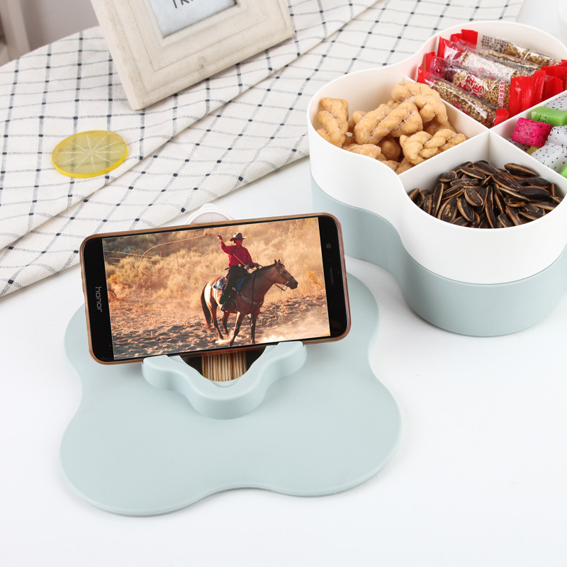 New Year Candy Box Grid Candy Box with Lid Candy Box Snack Dried Fruit Storage Box Gifts Candy Box Printable