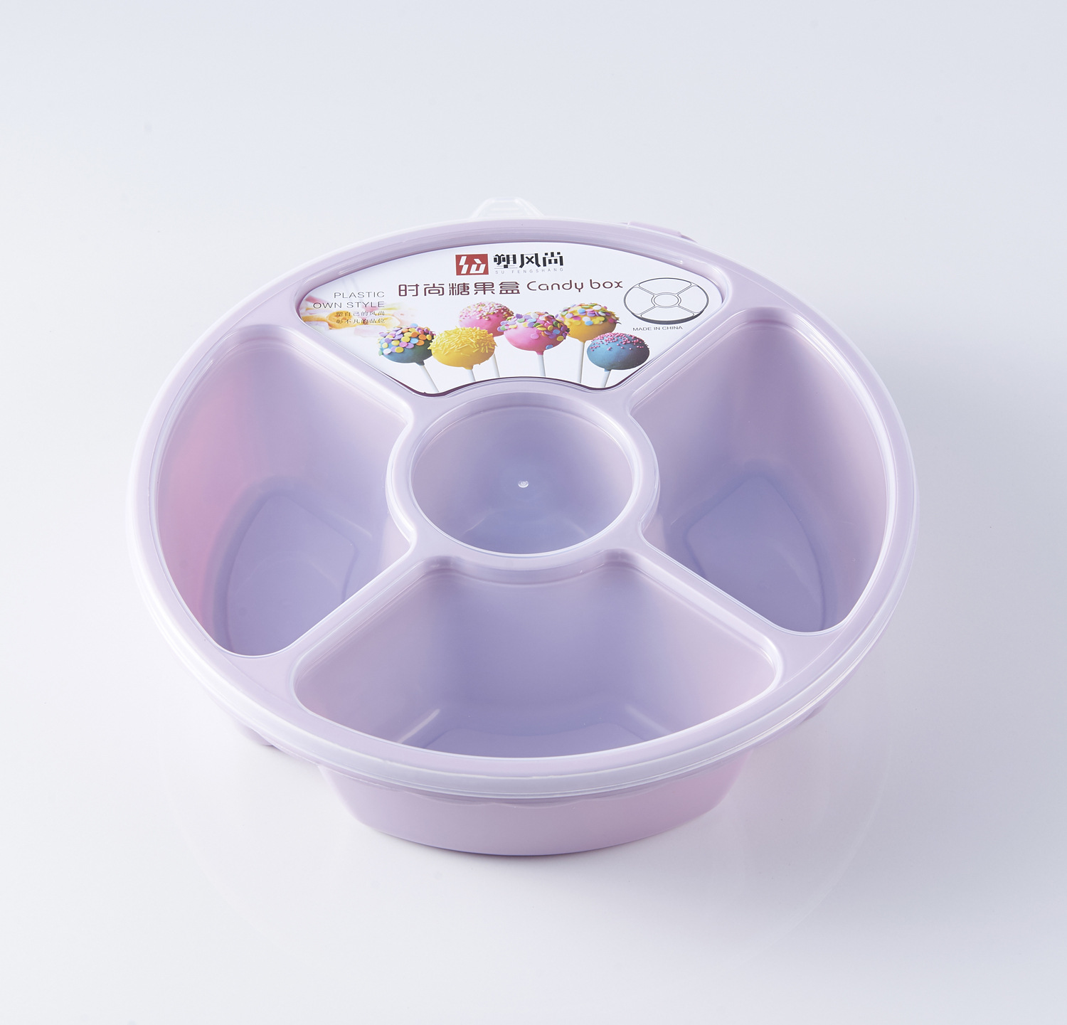 Covered Compartment Candy Box European Style Living Room Fruit Snack Storage Box Plastic Wedding Dried Fruit Tray Covered Compartment Candy Box European Style Living Room Fruit Snack Storage Box Plastic Wedding Dried Fruit Tray