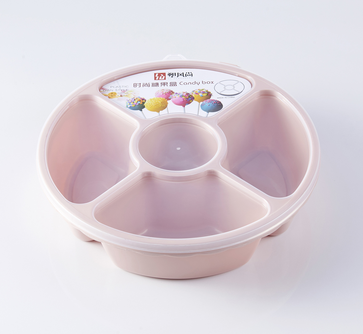 Covered Compartment Candy Box European Style Living Room Fruit Snack Storage Box Plastic Wedding Dried Fruit Tray Covered Compartment Candy Box European Style Living Room Fruit Snack Storage Box Plastic Wedding Dried Fruit Tray