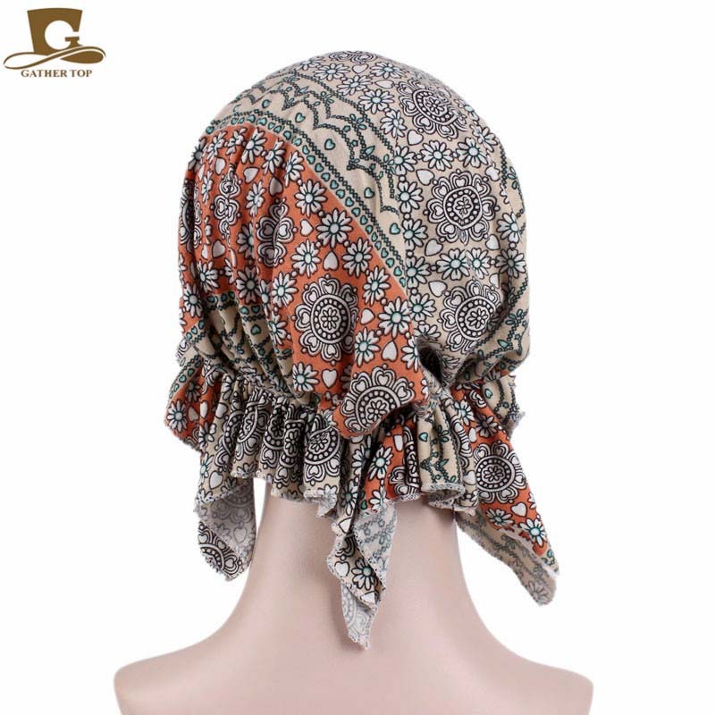 2020 New Elastic Fabric Triangle Printed Pirate Hat Tam-O'-Shanter Toque Pile Cap TJM-277