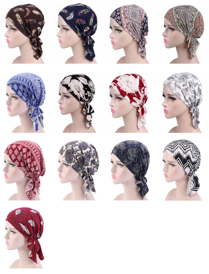 2020 New Elastic Fabric Triangle Printed Pirate Hat Tam-O'-Shanter Toque Pile Cap TJM-277
