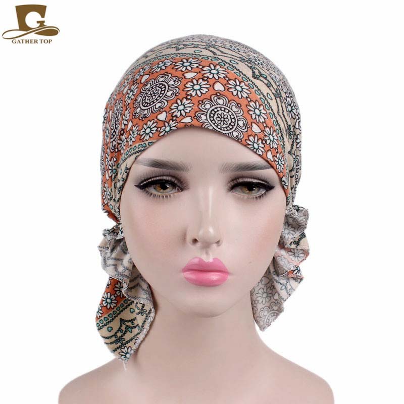 2020 New Elastic Fabric Triangle Printed Pirate Hat Tam-O'-Shanter Toque Pile Cap TJM-277