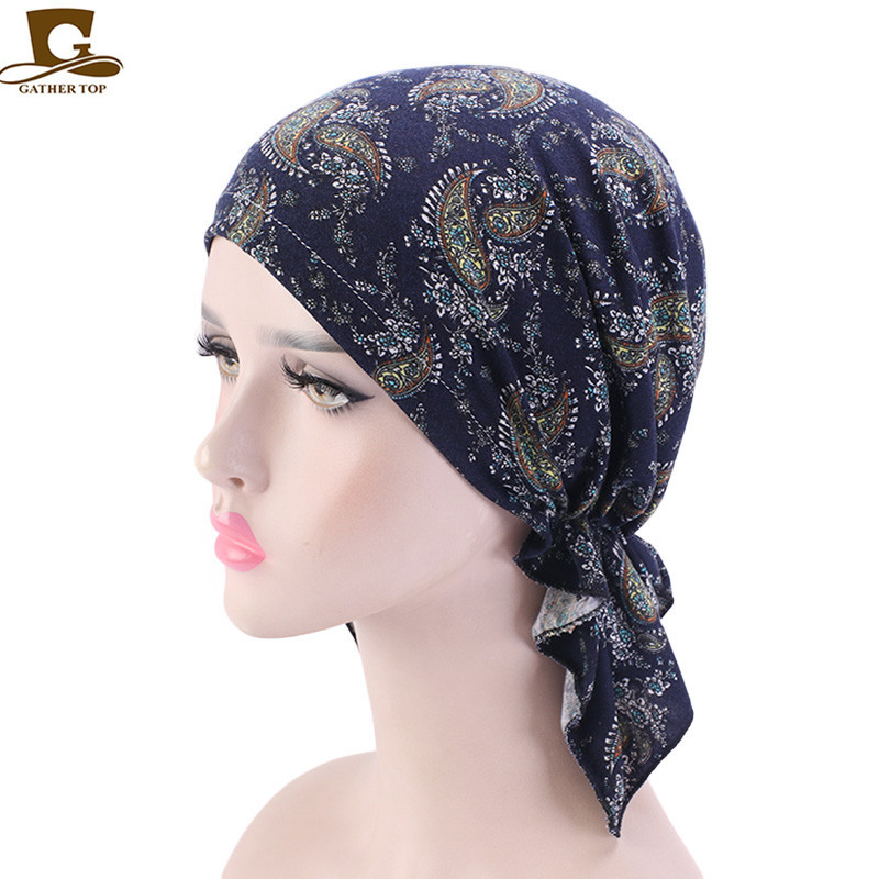 2020 New Elastic Fabric Triangle Printed Pirate Hat Tam-O'-Shanter Toque Pile Cap TJM-277