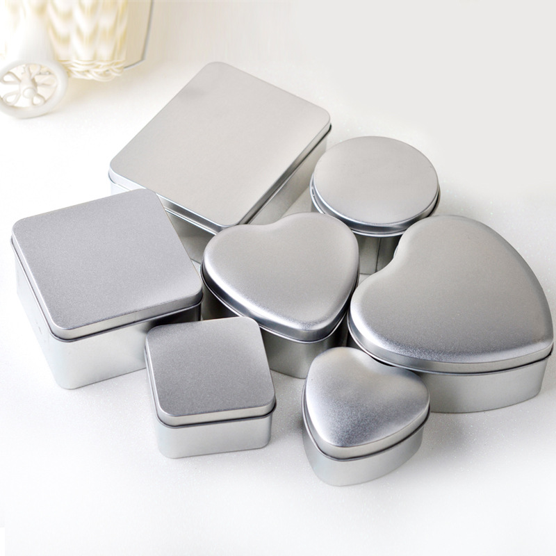 Wedding Supplies Return Gift Creative Tinplate Candy Box White Series Heart-Shaped Multiple Models Candy Box Wedding Supplies Return Gift Creative Tinplate Candy Box White Series Heart-Shaped Multiple Models Candy Box