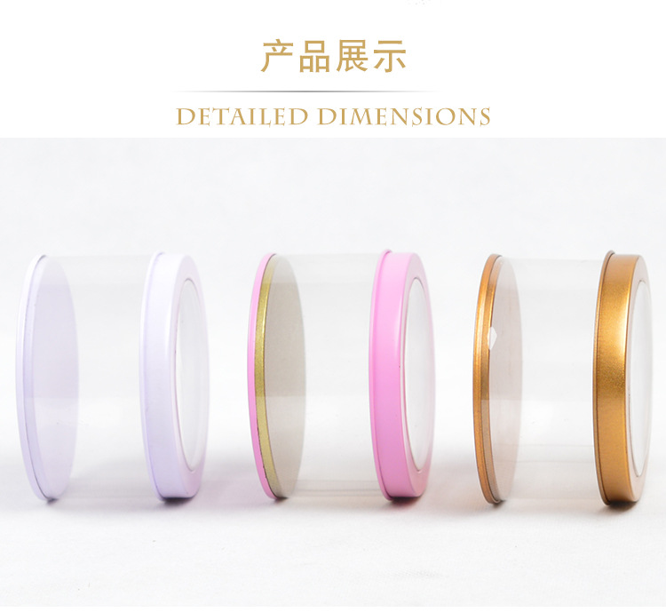 New Transparent Wedding Candies Box PVC Skylight Candy Box Tinplate round Packing Boxes Chest Paste Box New Transparent Wedding Candies Box PVC Skylight Candy Box Tinplate round Packing Boxes Chest Paste Box
