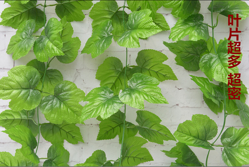Simulation Rattan Fake Flower Vine Grape Leaves Fake Leaves Green Leaf Plant Ceiling Decoration Pipe Hiding Vine Ivy Simulation Rattan Fake Flower Vine Grape Leaves Fake Leaves Green Leaf Plant Ceiling Decoration Pipe Hiding Vine Ivy