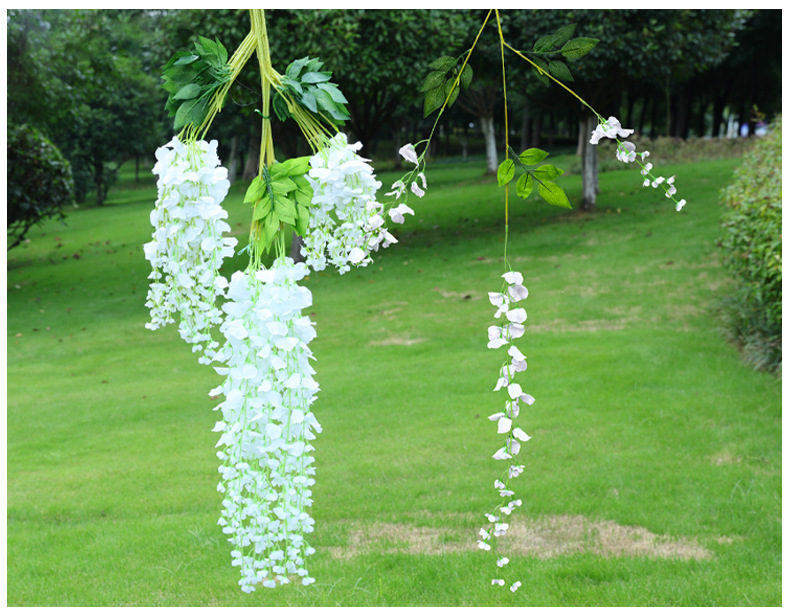 Artificial Wisteria Wedding Ceiling Decorative Silk Flower Artificial Fake Flower Rattan HANAFUJI Violets HANAFUJI Home Art Gallery Green Plants Artificial Wisteria Wedding Ceiling Decorative Silk Flower Artificial Fake Flower Rattan HANAFUJI Violets HANAFUJI Home Art Gallery Green Plants
