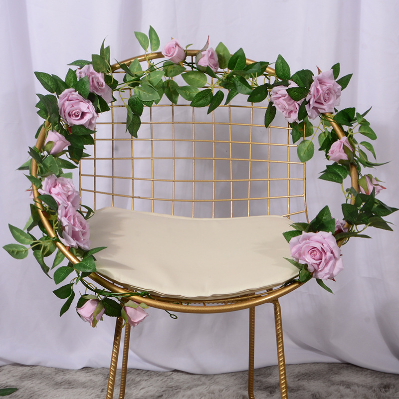 Artificial Rose Vine Fake Flower Rattan Air Conditioning Pipe Hiding Living Room Ceiling Decoration Plastic Vine Twining Plants Artificial Rose Vine Fake Flower Rattan Air Conditioning Pipe Hiding Living Room Ceiling Decoration Plastic Vine Twining Plants