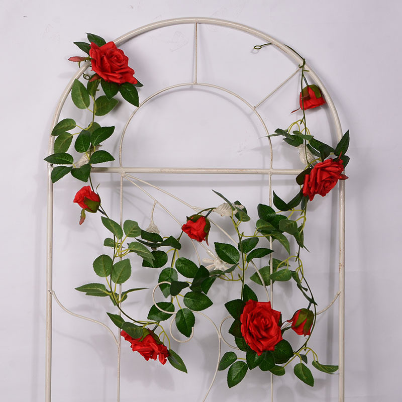 Artificial Rose Vine Fake Flower Rattan Air Conditioning Pipe Hiding Living Room Ceiling Decoration Plastic Vine Twining Plants Artificial Rose Vine Fake Flower Rattan Air Conditioning Pipe Hiding Living Room Ceiling Decoration Plastic Vine Twining Plants