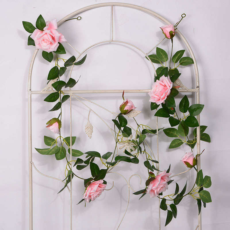 Artificial Rose Vine Fake Flower Rattan Air Conditioning Pipe Hiding Living Room Ceiling Decoration Plastic Vine Twining Plants Artificial Rose Vine Fake Flower Rattan Air Conditioning Pipe Hiding Living Room Ceiling Decoration Plastic Vine Twining Plants