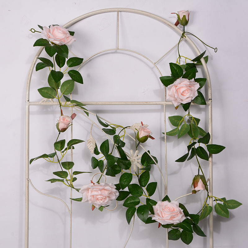 Artificial Rose Vine Fake Flower Rattan Air Conditioning Pipe Hiding Living Room Ceiling Decoration Plastic Vine Twining Plants Artificial Rose Vine Fake Flower Rattan Air Conditioning Pipe Hiding Living Room Ceiling Decoration Plastic Vine Twining Plants