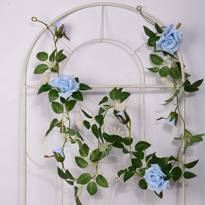 Artificial Rose Vine Fake Flower Rattan Air Conditioning Pipe Hiding Living Room Ceiling Decoration Plastic Vine Twining Plants Artificial Rose Vine Fake Flower Rattan Air Conditioning Pipe Hiding Living Room Ceiling Decoration Plastic Vine Twining Plants