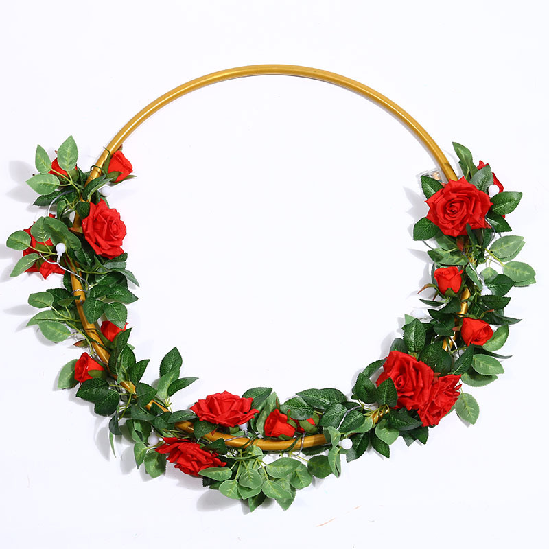 Artificial Rose Vine Fake Flower Rattan Air Conditioning Pipe Hiding Living Room Ceiling Decoration Plastic Vine Twining Plants Artificial Rose Vine Fake Flower Rattan Air Conditioning Pipe Hiding Living Room Ceiling Decoration Plastic Vine Twining Plants
