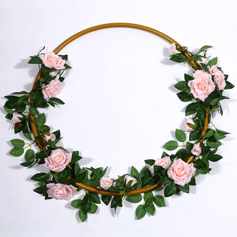 Artificial Rose Vine Fake Flower Rattan Air Conditioning Pipe Hiding Living Room Ceiling Decoration Plastic Vine Twining Plants Artificial Rose Vine Fake Flower Rattan Air Conditioning Pipe Hiding Living Room Ceiling Decoration Plastic Vine Twining Plants