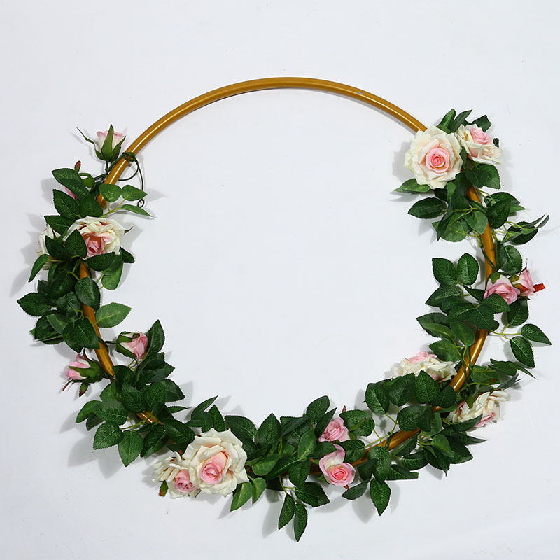 Artificial Rose Vine Fake Flower Rattan Air Conditioning Pipe Hiding Living Room Ceiling Decoration Plastic Vine Twining Plants Artificial Rose Vine Fake Flower Rattan Air Conditioning Pipe Hiding Living Room Ceiling Decoration Plastic Vine Twining Plants
