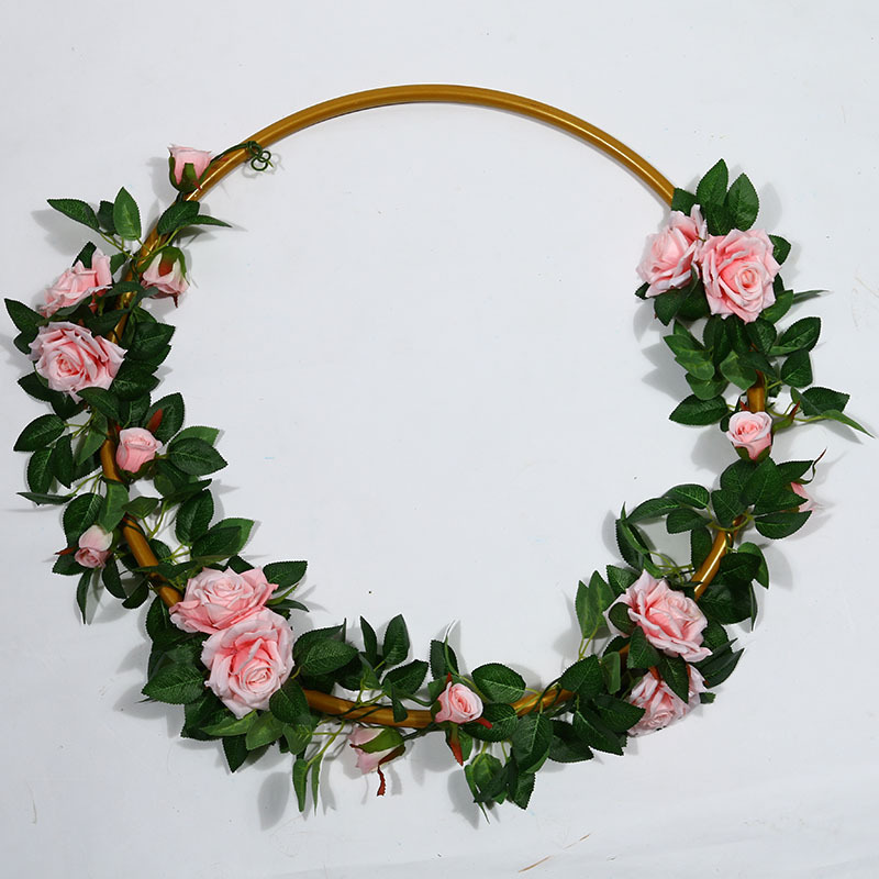 Artificial Rose Vine Fake Flower Rattan Air Conditioning Pipe Hiding Living Room Ceiling Decoration Plastic Vine Twining Plants Artificial Rose Vine Fake Flower Rattan Air Conditioning Pipe Hiding Living Room Ceiling Decoration Plastic Vine Twining Plants
