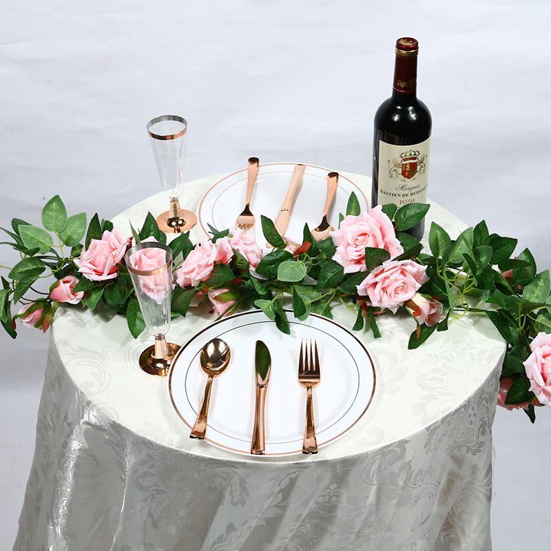 Artificial Rose Vine Fake Flower Rattan Air Conditioning Pipe Hiding Living Room Ceiling Decoration Plastic Vine Twining Plants Artificial Rose Vine Fake Flower Rattan Air Conditioning Pipe Hiding Living Room Ceiling Decoration Plastic Vine Twining Plants