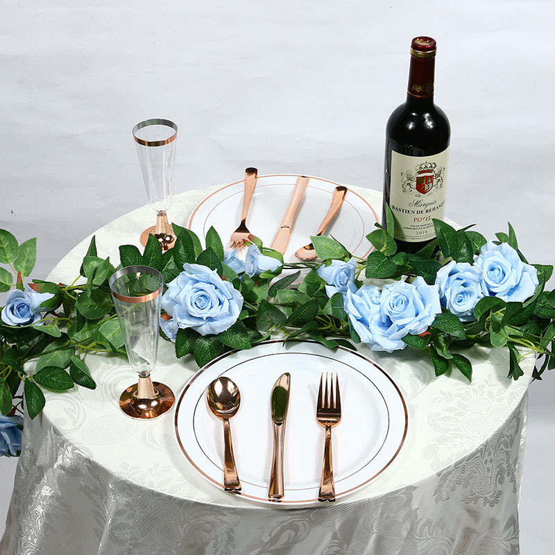 Artificial Rose Vine Fake Flower Rattan Air Conditioning Pipe Hiding Living Room Ceiling Decoration Plastic Vine Twining Plants Artificial Rose Vine Fake Flower Rattan Air Conditioning Pipe Hiding Living Room Ceiling Decoration Plastic Vine Twining Plants