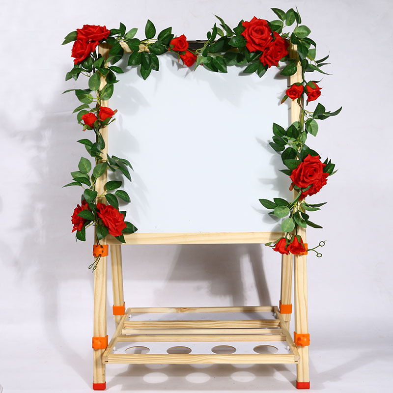 Artificial Rose Vine Fake Flower Rattan Air Conditioning Pipe Hiding Living Room Ceiling Decoration Plastic Vine Twining Plants Artificial Rose Vine Fake Flower Rattan Air Conditioning Pipe Hiding Living Room Ceiling Decoration Plastic Vine Twining Plants