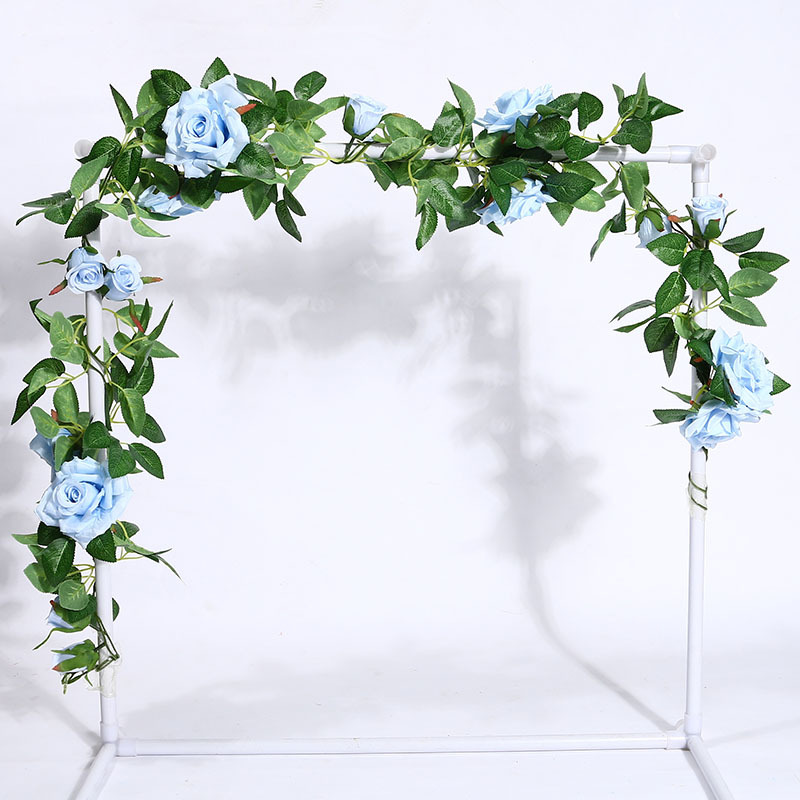 Artificial Rose Vine Fake Flower Rattan Air Conditioning Pipe Hiding Living Room Ceiling Decoration Plastic Vine Twining Plants Artificial Rose Vine Fake Flower Rattan Air Conditioning Pipe Hiding Living Room Ceiling Decoration Plastic Vine Twining Plants