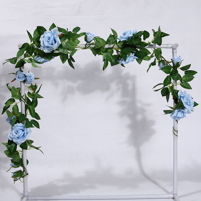 Artificial Rose Vine Fake Flower Rattan Air Conditioning Pipe Hiding Living Room Ceiling Decoration Plastic Vine Twining Plants Artificial Rose Vine Fake Flower Rattan Air Conditioning Pipe Hiding Living Room Ceiling Decoration Plastic Vine Twining Plants