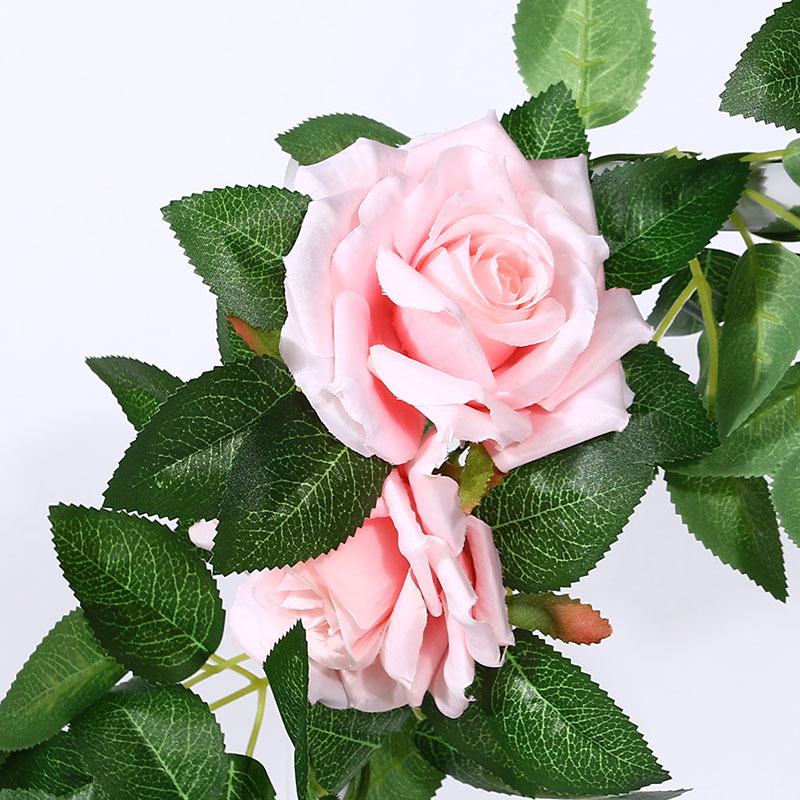 Artificial Rose Vine Fake Flower Rattan Air Conditioning Pipe Hiding Living Room Ceiling Decoration Plastic Vine Twining Plants Artificial Rose Vine Fake Flower Rattan Air Conditioning Pipe Hiding Living Room Ceiling Decoration Plastic Vine Twining Plants