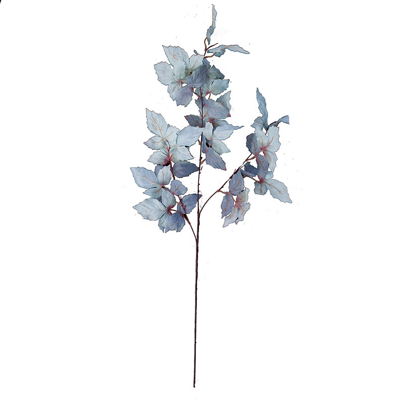 Wedding Simulation Flower Leaf Material Blue Bird Leaf Wedding Hall Layout Ceiling Road Lead Plastic Flowers Hotel Home Decorative Fake Flower