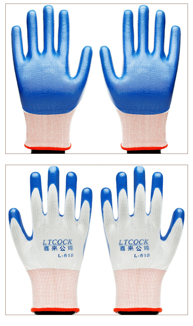 Wear-Resistant Non-Slip Dipped Nylon Gloves Thirteen-Needle Nitrile Blue Nitrile Coated Dingting Wholesale Nylon Gloves Wear-Resistant Non-Slip Dipped Nylon Gloves Thirteen-Needle Nitrile Blue Nitrile Coated Dingting Wholesale Nylon Gloves