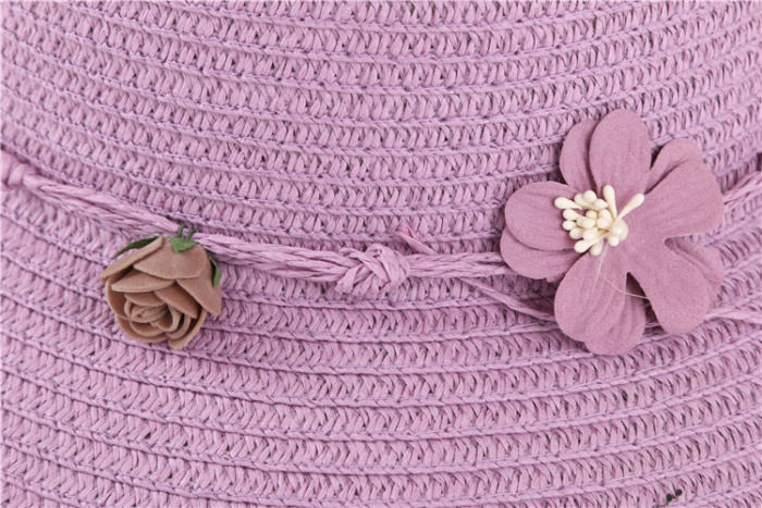 Summer new sunshade hat straw hat female fashion bask in hat basin hat