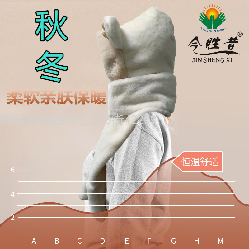 Gloves Hat Scarf Three-in-One Suit Autumn and Winter Fashion Warm Skin-Friendly Cute Pet Cute Hat Ceramic Decroation