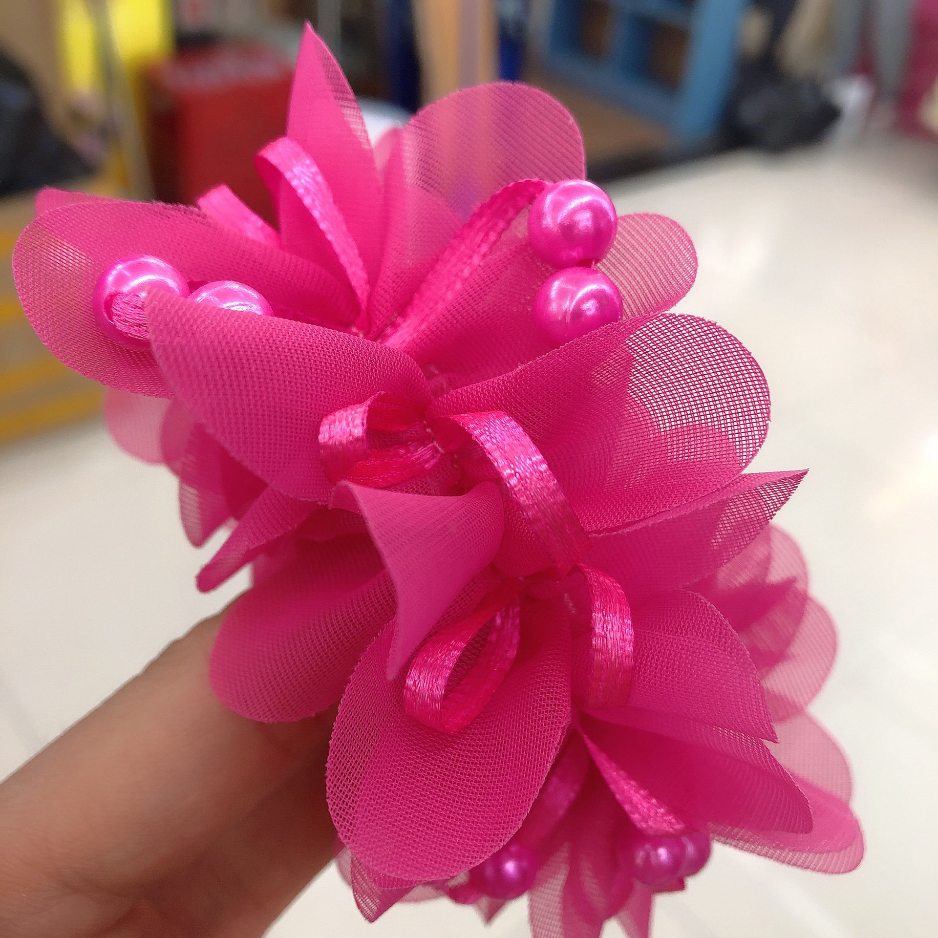 Cute Princess Pearl Yarn Hair Ring Student Performance Wrist Flower Hair Accessories Girls Updo Flower Hair Rope Wholesale Cute Princess Pearl Yarn Hair Ring Student Performance Wrist Flower Hair Accessories Girls Updo Flower Hair Rope Wholesale