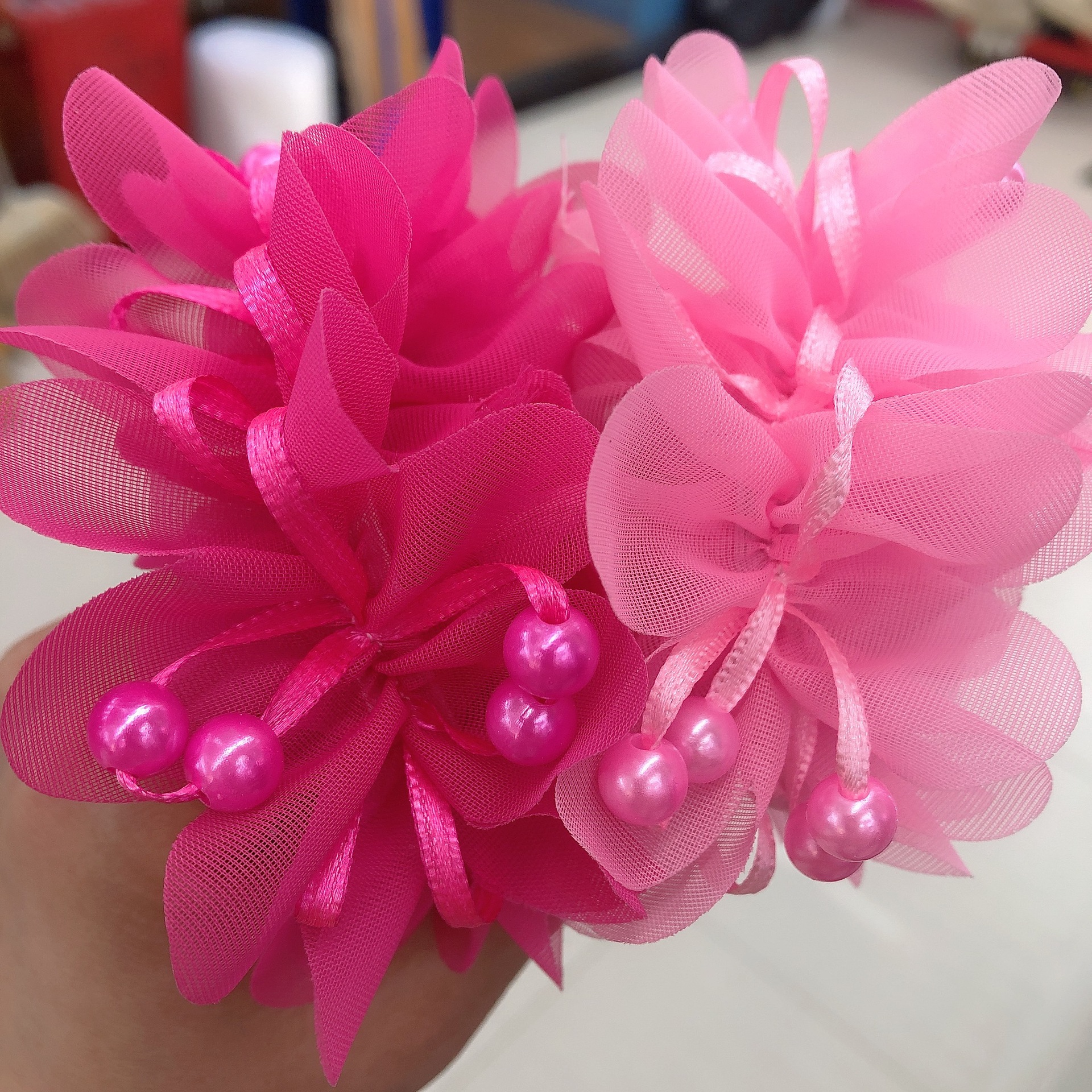 Cute Princess Pearl Yarn Hair Ring Student Performance Wrist Flower Hair Accessories Girls Updo Flower Hair Rope Wholesale Cute Princess Pearl Yarn Hair Ring Student Performance Wrist Flower Hair Accessories Girls Updo Flower Hair Rope Wholesale