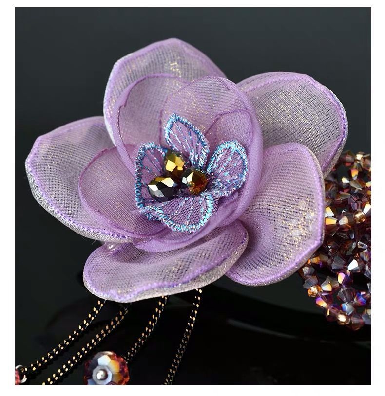 Headdress Barrettes Back Head Flower Head Clip Antique Tassel Simple Hair Clip Korean Style Clip Retro Spring Clip Headdress Barrettes Back Head Flower Head Clip Antique Tassel Simple Hair Clip Korean Style Clip Retro Spring Clip