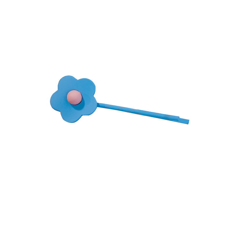 Minimalist Candy Color Flower Barrettes Korean Style Cute Barrettes Young Girl Personalized Design Headdress for Women