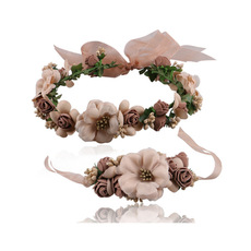 European and American Bride Flower Vacation Accessories Dance Party Hair Accessories Dance Side Clip Headdress Red Rose Flower Hairpin