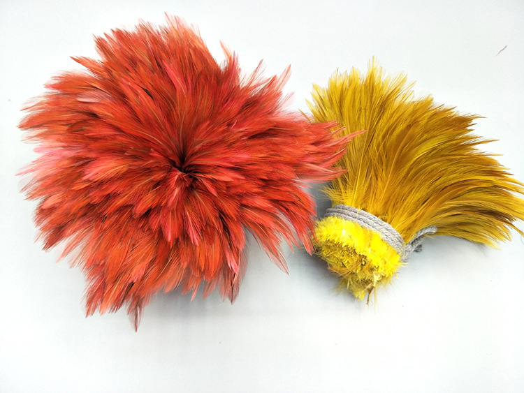 SOURCE Factory Direct Sales 4-6 Red Neck Chicken Feather Ornament Headdress Hat Flower Material Dyed Color Feather Stripe SOURCE Factory Direct Sales 4-6 Red Neck Chicken Feather Ornament Headdress Hat Flower Material Dyed Color Feather Stripe