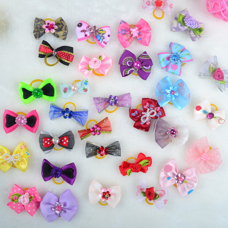 Single Layer Pet Bow Hairpin Ornament Dog Supplies Hair Clip Super Cute Headdress Flower Dog Headdress Teddy Rubber Band Single Layer Pet Bow Hairpin Ornament Dog Supplies Hair Clip Super Cute Headdress Flower Dog Headdress Teddy Rubber Band