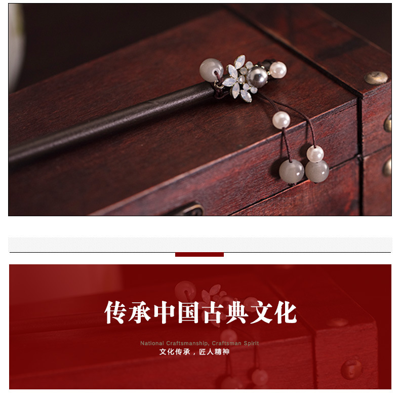 Antique Hairpin Female Classical White Flower Freshwater Pearl Hair Clasp Updo Hair Accessories Headdress Hairpin Antique Hairpin Female Classical White Flower Freshwater Pearl Hair Clasp Updo Hair Accessories Headdress Hairpin