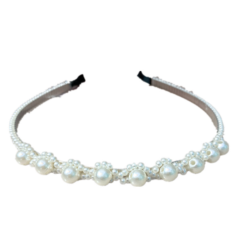 2021 Internet Hot New Pearl Flower Headband Sweet Temperamental All-Match Headdress Fishing Line Winding Korean Head Buckle Wholesale 2021 Internet Hot New Pearl Flower Headband Sweet Temperamental All-Match Headdress Fishing Line Winding Korean Head Buckle Wholesale