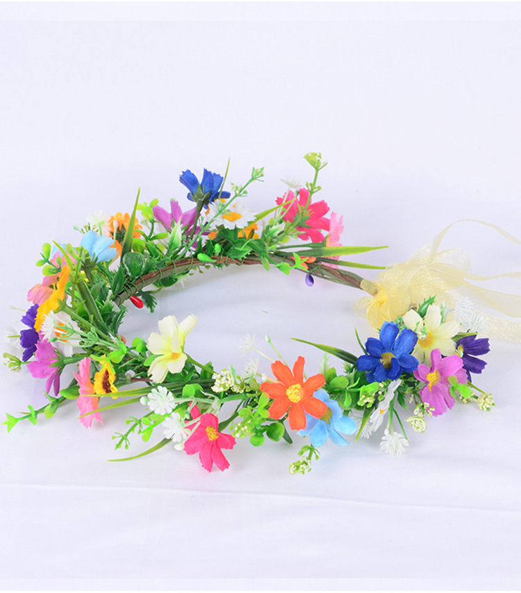 Amazon Ins Bridal Children's Artificial Wreath Headdress Handmade Pearl Flower Hair Accessories Wedding Dress Headdress Flower Wholesale Amazon Ins Bridal Children's Artificial Wreath Headdress Handmade Pearl Flower Hair Accessories Wedding Dress Headdress Flower Wholesale