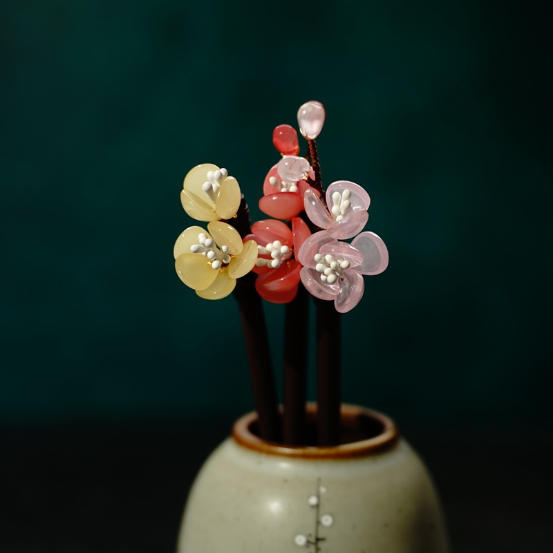Wearing Flower New Original Design Hairpin Buyao Tassel Hair Clasp Han Chinese Clothing Accessories Archaistic Headdress Wearing Flower New Original Design Hairpin Buyao Tassel Hair Clasp Han Chinese Clothing Accessories Archaistic Headdress