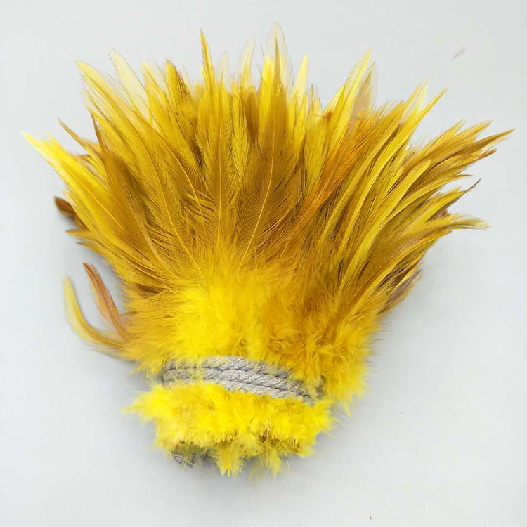 Factory Direct Sales 5-6 Inch High Quality Red Tip Chicken Feather Roll DIY Corsage Headdress Hat Flower Dream Catcher Material Feather Factory Direct Sales 5-6 Inch High Quality Red Tip Chicken Feather Roll DIY Corsage Headdress Hat Flower Dream Catcher Material Feather