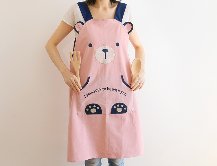New Korean Style Cute Fashion Cartoon Painting Overclothes with Sleeves Bib Antifouling Kitchen Clothes Overalls Sleeveless Apron New Korean Style Cute Fashion Cartoon Painting Overclothes with Sleeves Bib Antifouling Kitchen Clothes Overalls Sleeveless Apron