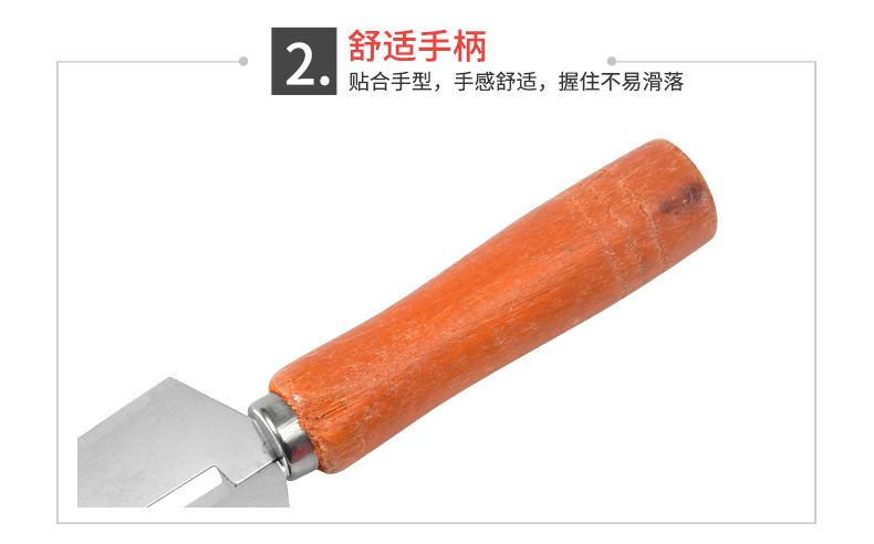 Factory Direct Sales Stainless Steel Wooden Handle Gan Cane Knife Paring Knife Gan Cane Knife Pineapple Knife Cane Knife Melon/Fruit Peeler