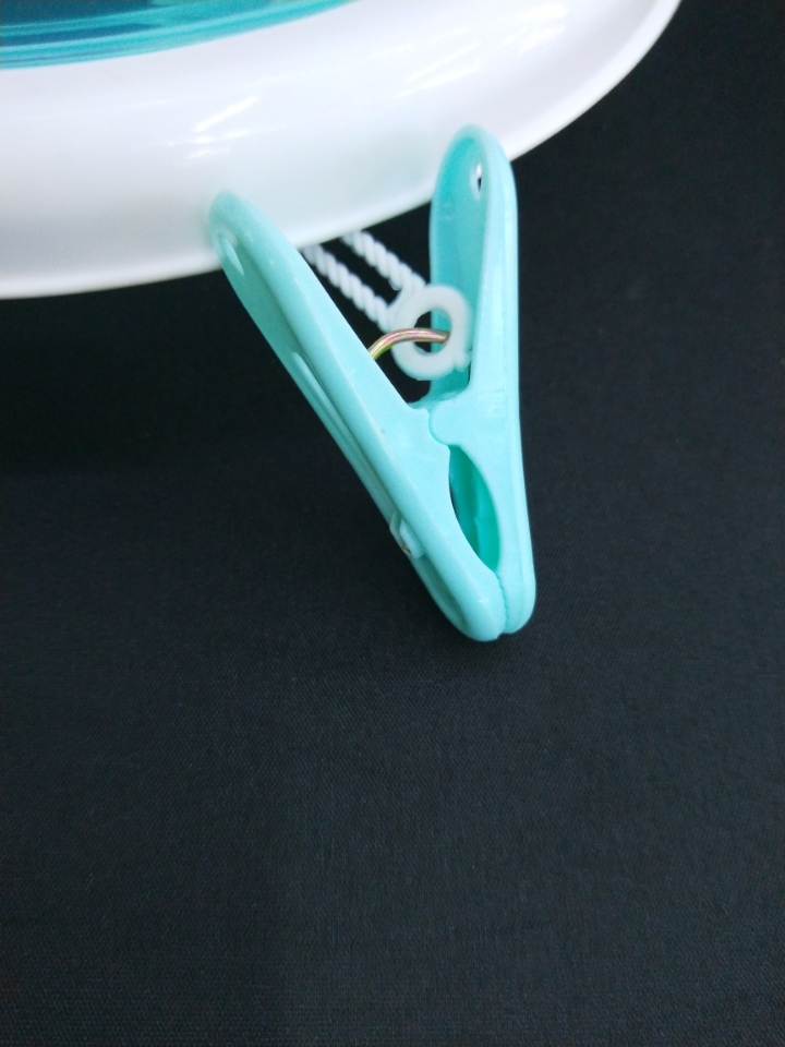 E01-9035 Clothes Clip Household Multi-Functional Hanger Clothes Windproof and Dustproof Plastic Clip Underwear Clothes Pin 18 Clips