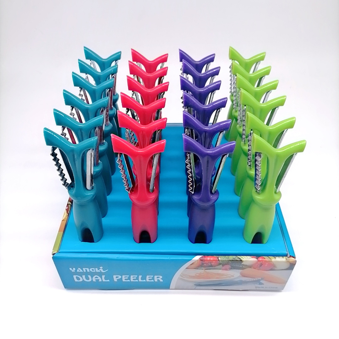 Creative Stainless Steel Multifunctional Paring Knife Candy Color Paring Knife Device Shredding Machine Potato Vegetable and Fruit Peeler