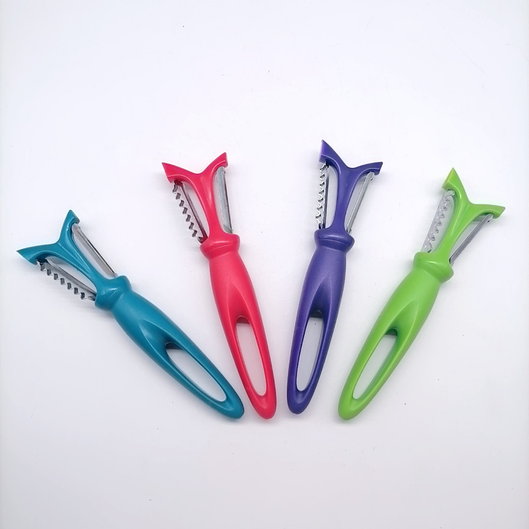 Creative Stainless Steel Multifunctional Paring Knife Candy Color Paring Knife Device Shredding Machine Potato Vegetable and Fruit Peeler