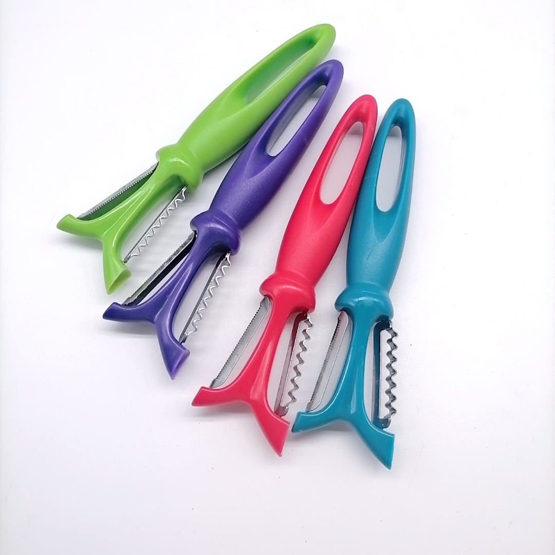 Creative Stainless Steel Multifunctional Paring Knife Candy Color Paring Knife Device Shredding Machine Potato Vegetable and Fruit Peeler Creative Stainless Steel Multifunctional Paring Knife Candy Color Paring Knife Device Shredding Machine Potato Vegetable and Fruit Peeler